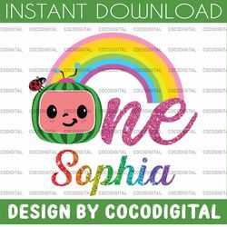 personalized cocomelon 1st birthday png, cocomelon 1st png, watermelon, cocomelon family birthday png, cocomelon only pn