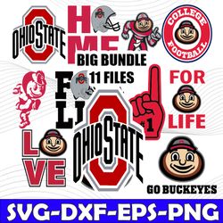 Bundle 11 Files Ohio State Buckeyes Football Team svg, Ohio State Buckeyes svg, NCAA Teams svg, NCAA Svg, Png, Dxf, Eps,