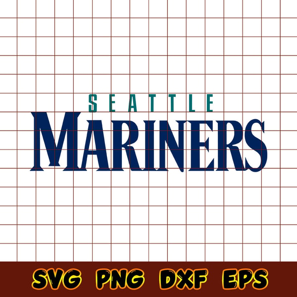 Seattle Mariners Logo Text Svg, Seattle Mariners Svg, MLB Lo | Inspire ...
