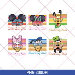 retro disney mickey png, vintage minnie png, mickey and friends png, daisy png, disney vacation png, disneyland png