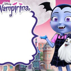 frames & invitations vampirina png, disney vampirina png, vamprina bithday png, cartoon png, kids png, digital download