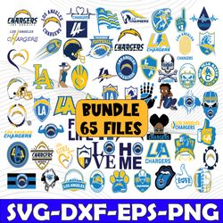 Bundle 65 Files Los Angeles Chargers Football Team Svg, Los Angeles Chargers svg, NFL Teams svg, NFL Svg, Png, Dxf, Eps,