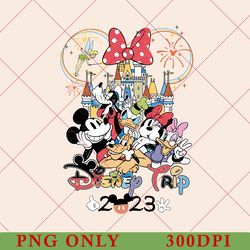 disney trip 2023 png, disney family vacation, disney birthday png, mickey and friends, family trip 2023, walt disney png