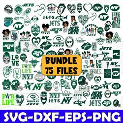Bundle 75 Files New York Jets Football Team Svg, New York Jets Svg, NFL Teams svg, NFL Svg, Png, Dxf, Eps, Instant Downl