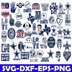 Bundle 50 Files Dallas Cowboys Football Teams Svg, Dallas Cowboys svg, NFL Teams svg, NFL Svg, Png, Dxf, Eps, Instant Do