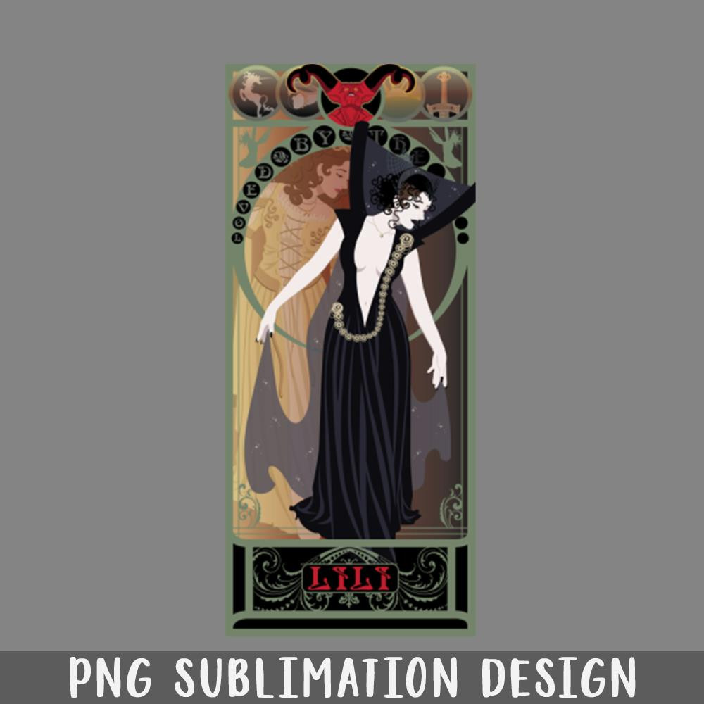QA06072050-Dark Lili art nouveau Legend PNG Download.jpg