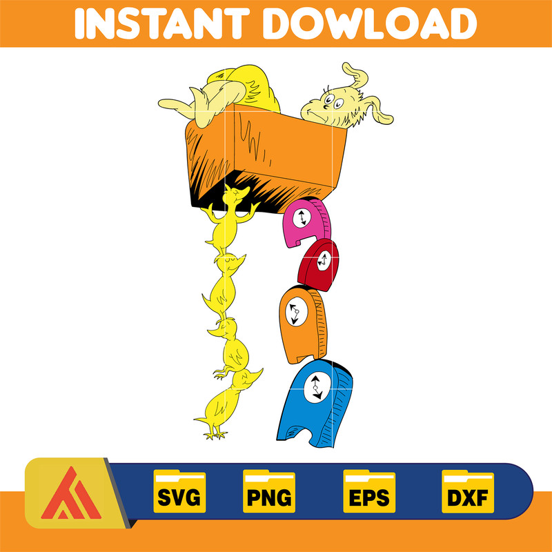 Dr Seuss Svg Layered Item, Dr. Seuss Quotes Cat In The Hat Svg Clipart, Cricut, Digital Vector Cut File, Cat And The Hat (396).jpg