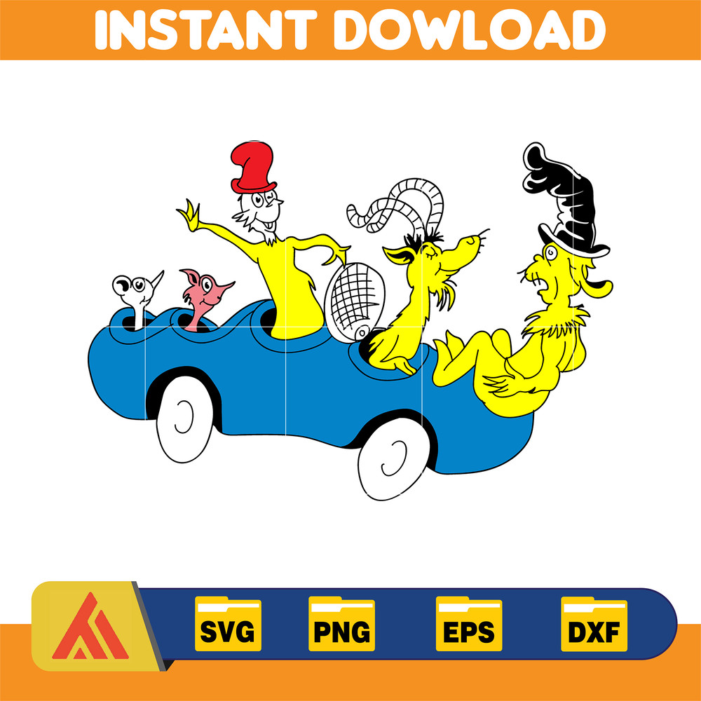 Dr Seuss Svg Layered Item, Dr. Seuss Quotes Cat In The Hat Svg Clipart, Cricut, Digital Vector Cut File, Cat And The Hat (406).jpg