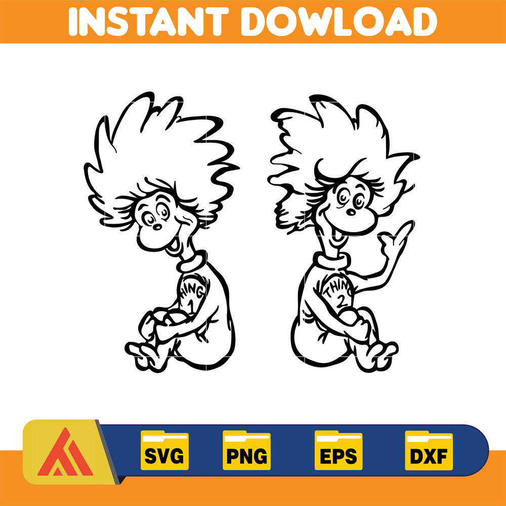 Dr Seuss Svg Layered Item, Dr. Seuss Quotes Cat In The Hat Svg Clipart, Cricut, Digital Vector Cut File, Cat And The Hat (493).jpg