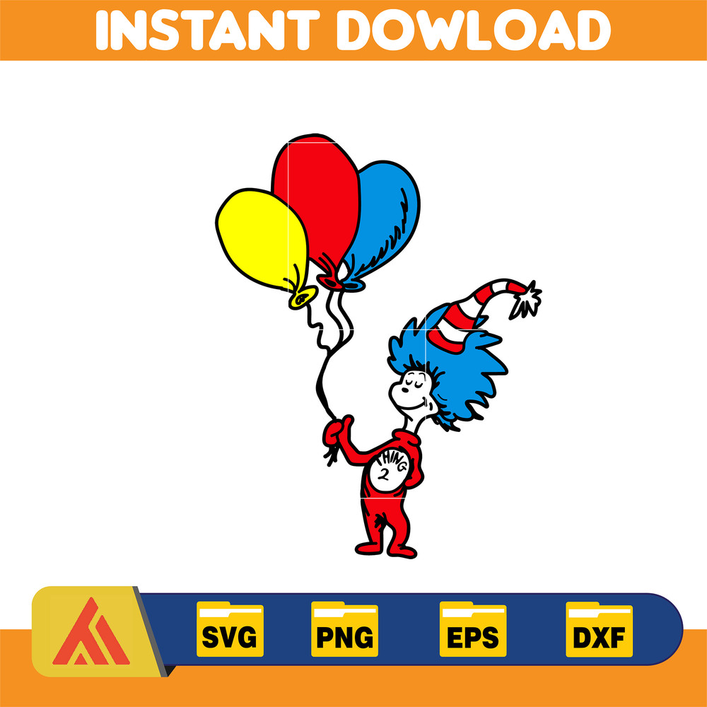 Dr Seuss Svg Layered Item, Dr. Seuss Quotes Cat In The Hat Svg Clipart, Cricut, Digital Vector Cut File, Cat And The Hat (500).jpg