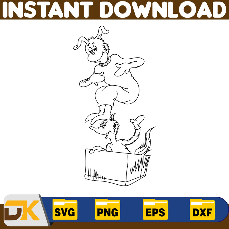 Dr Seuss Svg Layered Item, Dr. Seuss Quotes Cat In The Hat Svg Clipart, Cricut, Digital Vector Cut File, Cat And The Hat (391).jpg