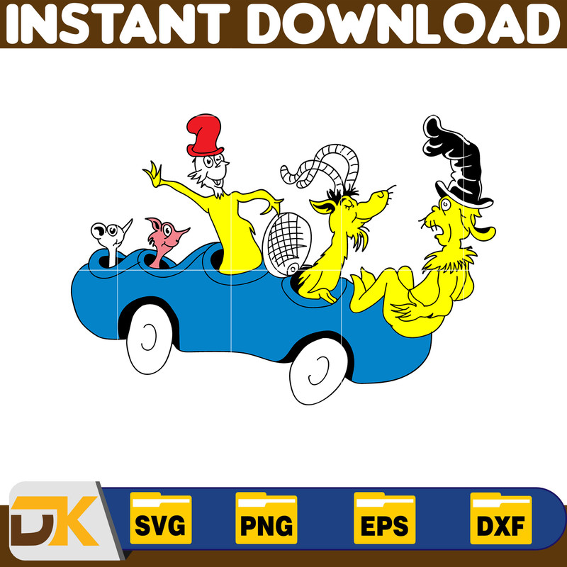 Dr Seuss Svg Layered Item, Dr. Seuss Quotes Cat In The Hat Svg Clipart, Cricut, Digital Vector Cut File, Cat And The Hat (406).jpg