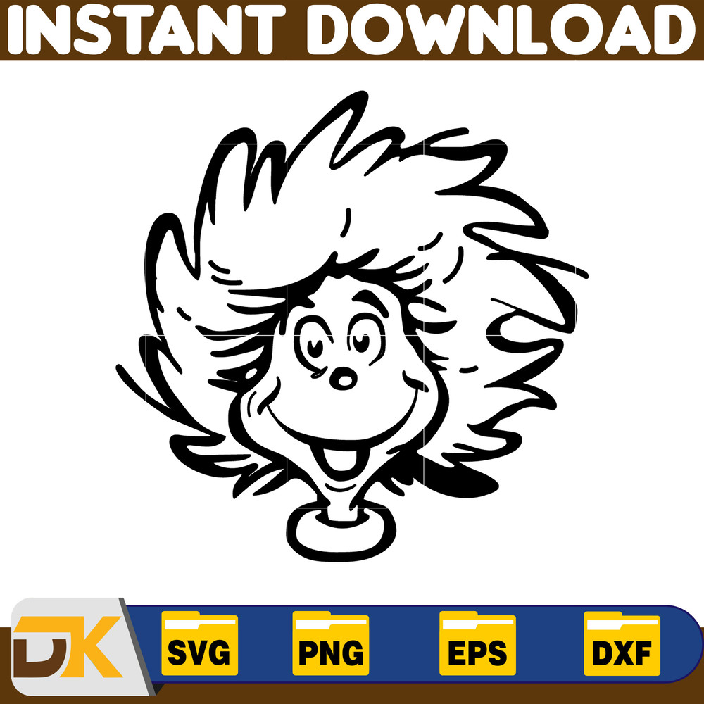 Dr Seuss Svg Layered Item, Dr. Seuss Quotes Cat In The Hat Svg Clipart, Cricut, Digital Vector Cut File, Cat And The Hat (482).jpg