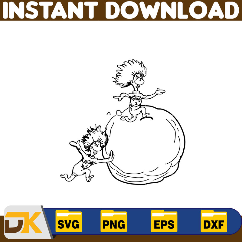 Dr Seuss Svg Layered Item, Dr. Seuss Quotes Cat In The Hat Svg Clipart, Cricut, Digital Vector Cut File, Cat And The Hat (496).jpg