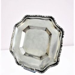 bohemian silver 800 candy serving plate tray from czechoslovakia original end 1930 wide cm 18.5 weights 278 grams repous
