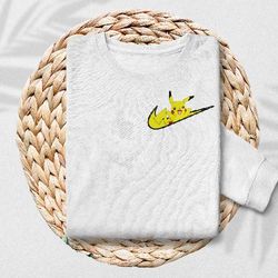 pikachu maybeembroided, , embroidered hoodie, unisex t-shirt