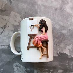 paint artist mug, artist mug, paint artist gift, artist gift, painter mug, painter gift, paint lover mug, art lover mug,