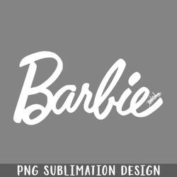 barbie  white pink logo png download