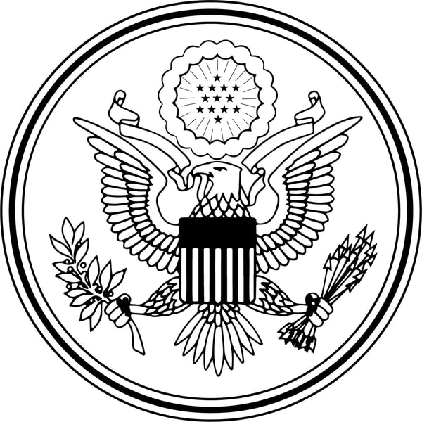 Great Seal of the United States vector file Black white vect | Inspire ...