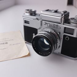 1960s Kiev 4 rangefinder USSR Soviet 35mm camera Jupiter 8m Contax copy Vintage Decor