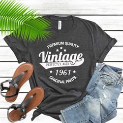vintage 1961 shirt, 1961 shirt, 1971 shirt, 60th birthday,70th birthday, 60th birthday shirt, birthday party shirt, 1961