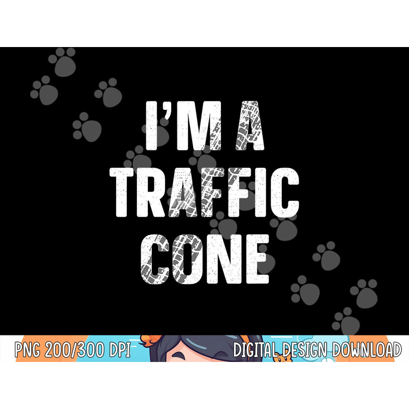 I'm A Traffic Cone Shirt Adult Kids Costume Funny Halloween png,sublimation copy.jpg