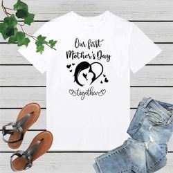 Our First Mother's Day Shirt, Mommy and Me Shirts, First Mothers Day Outfits, Custom With Names, Matching Mom and Baby S