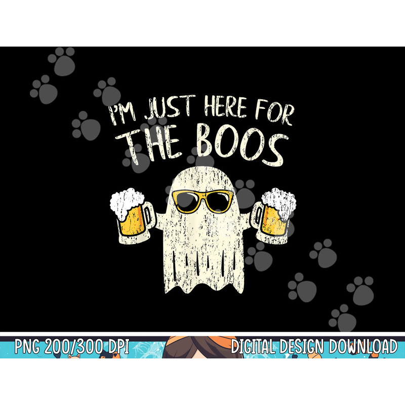 Im Just Here for the Boos Shirt Funny Gift Halloween Ghost png,sublimation copy.jpg