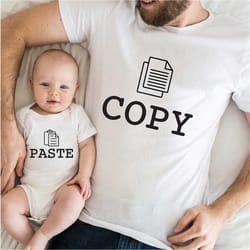 copy paste shirts, mom and me shirts paste and copy, dad and baby matching shirts copy paste, copy paste father son shir
