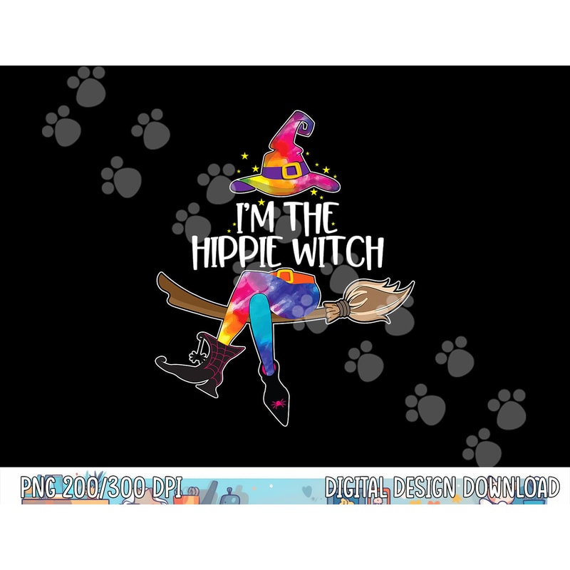 Im the Hippie Witch Shirt Halloween Matching Tie Dye Group png,sublimation copy.jpg