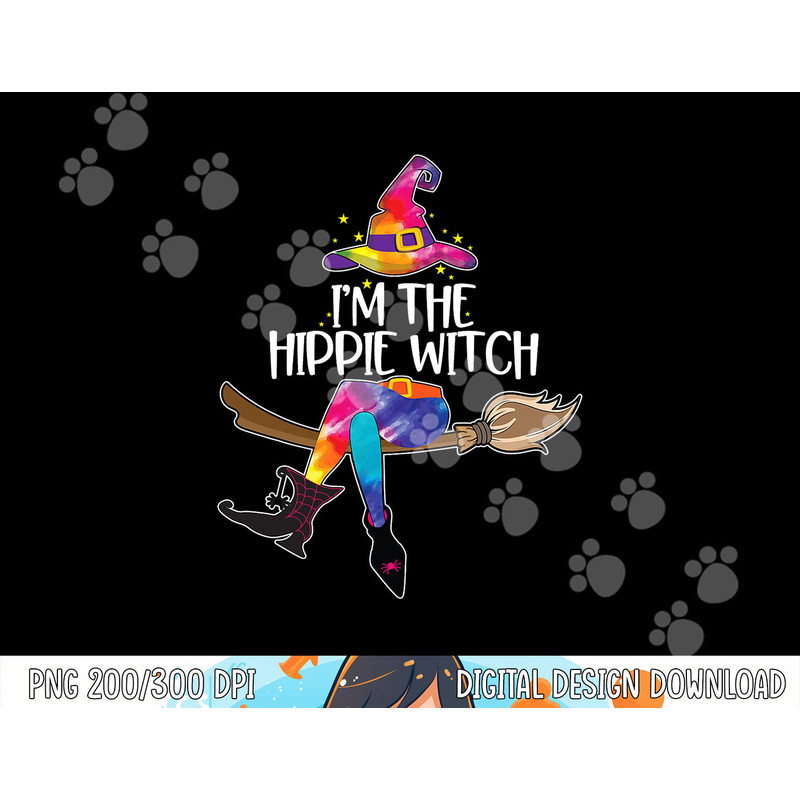 Im the Hippie Witch Shirt Halloween Matching Tie Dye Group png,sublimation copy.jpg