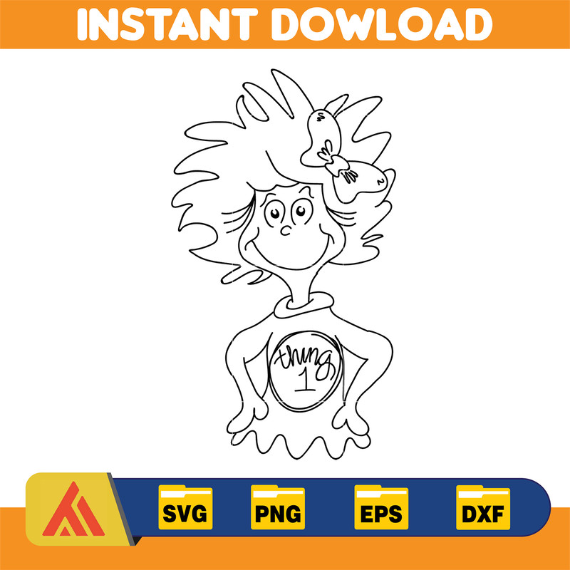 Dr Seuss Svg Layered Item, Dr. Seuss Quotes Cat In The Hat Svg Clipart, Cricut, Digital Vector Cut File, Cat And The Hat (508).jpg