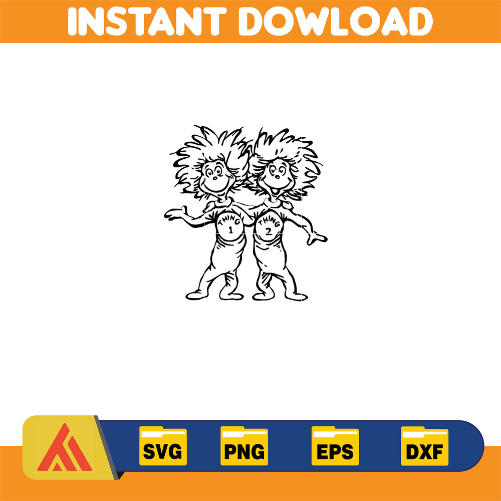 Dr Seuss Svg Layered Item, Dr. Seuss Quotes Cat In The Hat Svg Clipart, Cricut, Digital Vector Cut File, Cat And The Hat (510).jpg