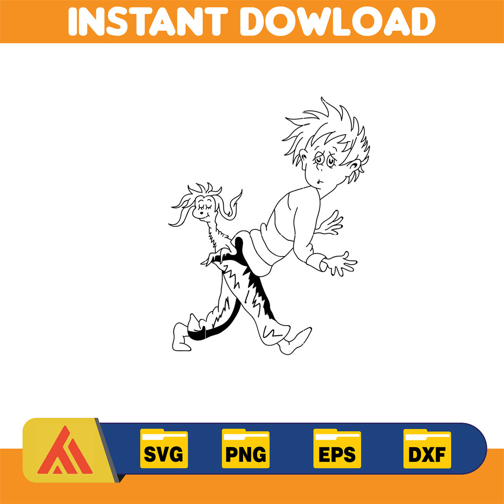 Dr Seuss Svg Layered Item, Dr. Seuss Quotes Cat In The Hat Svg Clipart, Cricut, Digital Vector Cut File, Cat And The Hat (518).jpg