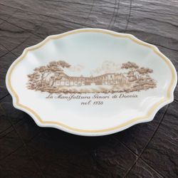 richard ginori doccia 1735 serving commemorate plate tray in porcelain vintage 1970s manifattura ginori italy ashtray go