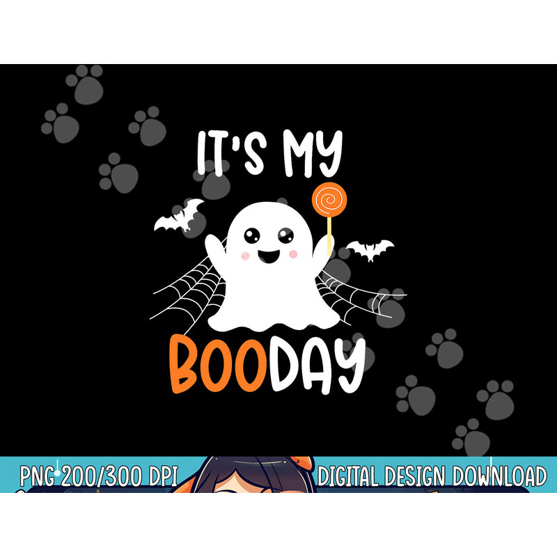 Its My Boo Day Cute Halloween Birthday Ghost Boy Girl Kids png, sublimation copy.jpg