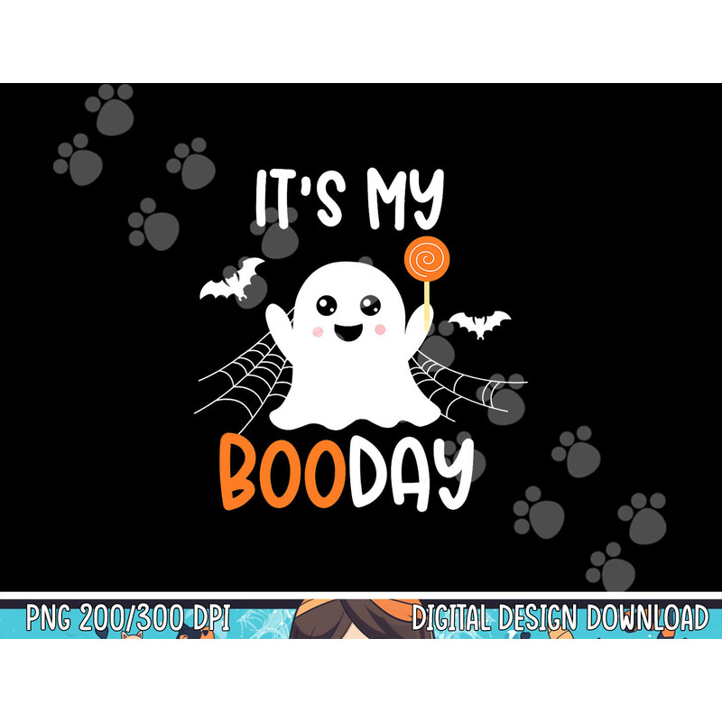 Its My Boo Day Cute Halloween Birthday Ghost Boy Girl Kids png, sublimation copy.jpg