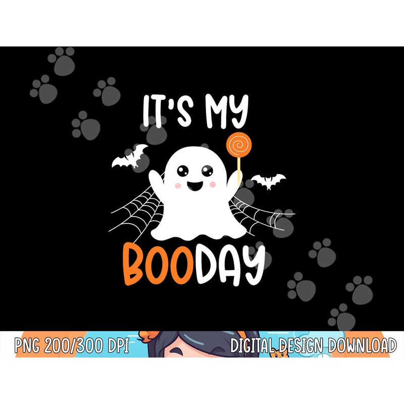 Its My Boo Day Cute Halloween Birthday Ghost Boy Girl Kids png, sublimation copy.jpg