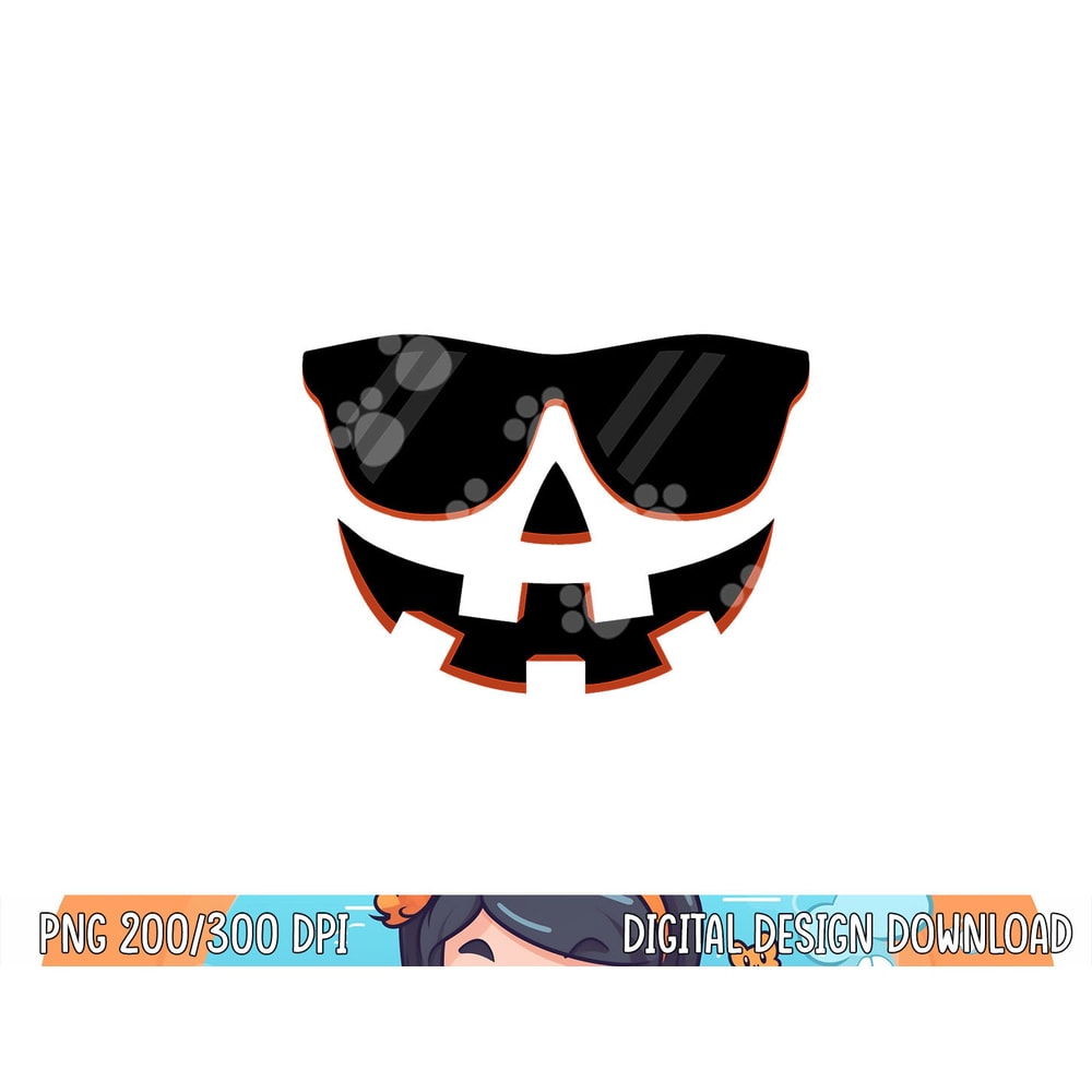 Jack O Lantern Face Pumpkin Sunglasses Hallowen Costume png, sublimation copy.jpg