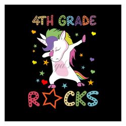 4th grade rocks svg files for silhouette, files for cricut, svg, dxf, eps, png instant download