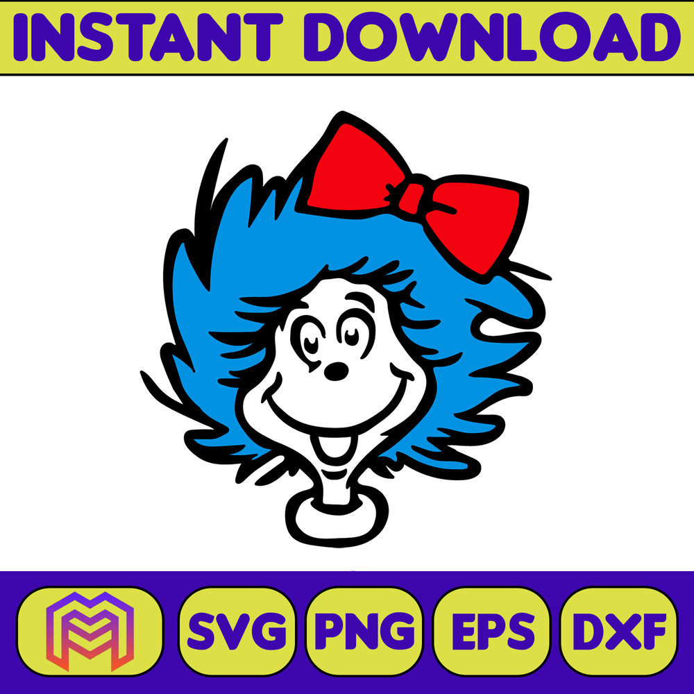 Dr Seuss Svg Layered Item, Dr. Seuss Quotes Cat In The Hat Svg Clipart, Cricut, Digital Vector Cut File, Cat And The Hat (503).jpg