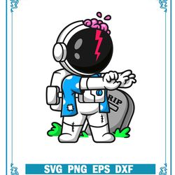 cute astronaut zombie svg, happy halloween svg