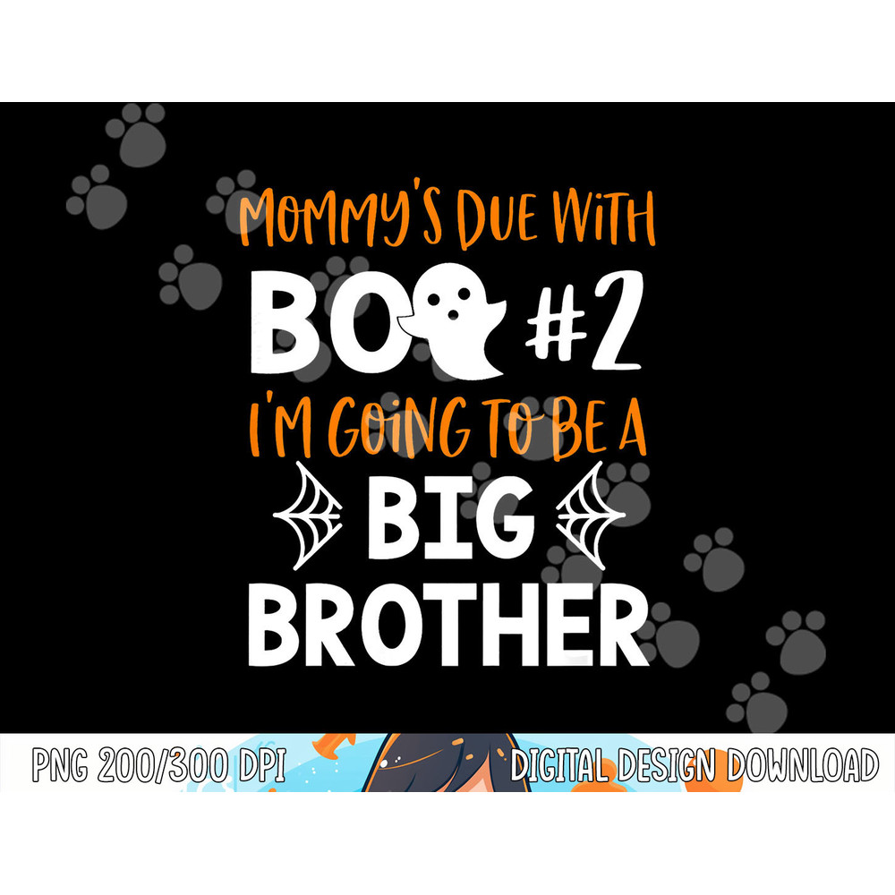 Kids Big Brother Halloween Pregnancy Announcement Shirt Boo 2 copy.jpg