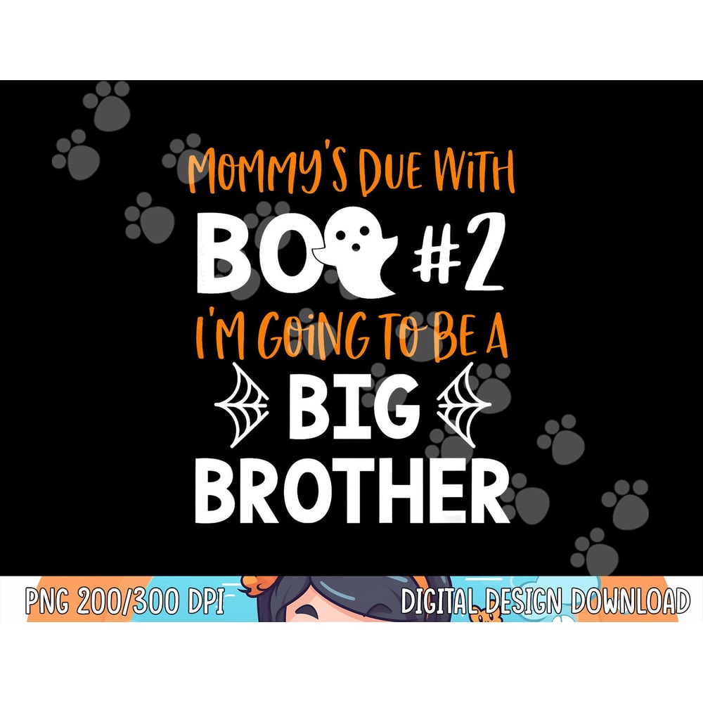 Kids Big Brother Halloween Pregnancy Announcement Shirt Boo 2 copy.jpg
