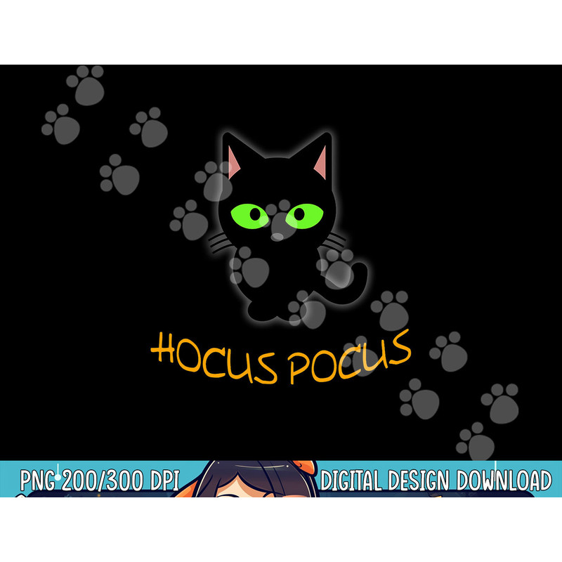 Kids Halloween Hocus Pocus png, sublimation - Boys & Girls Cat Tee copy.jpg