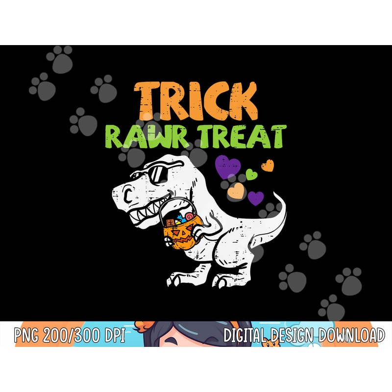 Kids Trick Rawr Treat Dinosaur Trex Toddler Boys Halloween Kids png, sublimation copy.jpg