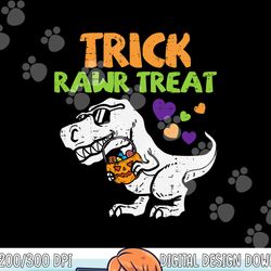 kids trick rawr treat dinosaur trex toddler boys halloween kids png, sublimation copy