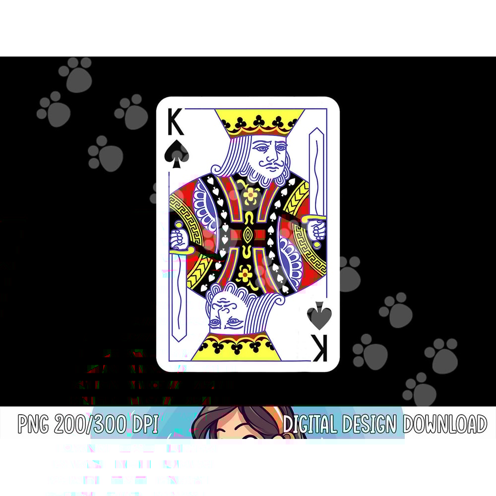 King Of Spades Playing Cards Halloween Costume Casino Easy png,sublimation copy.jpg