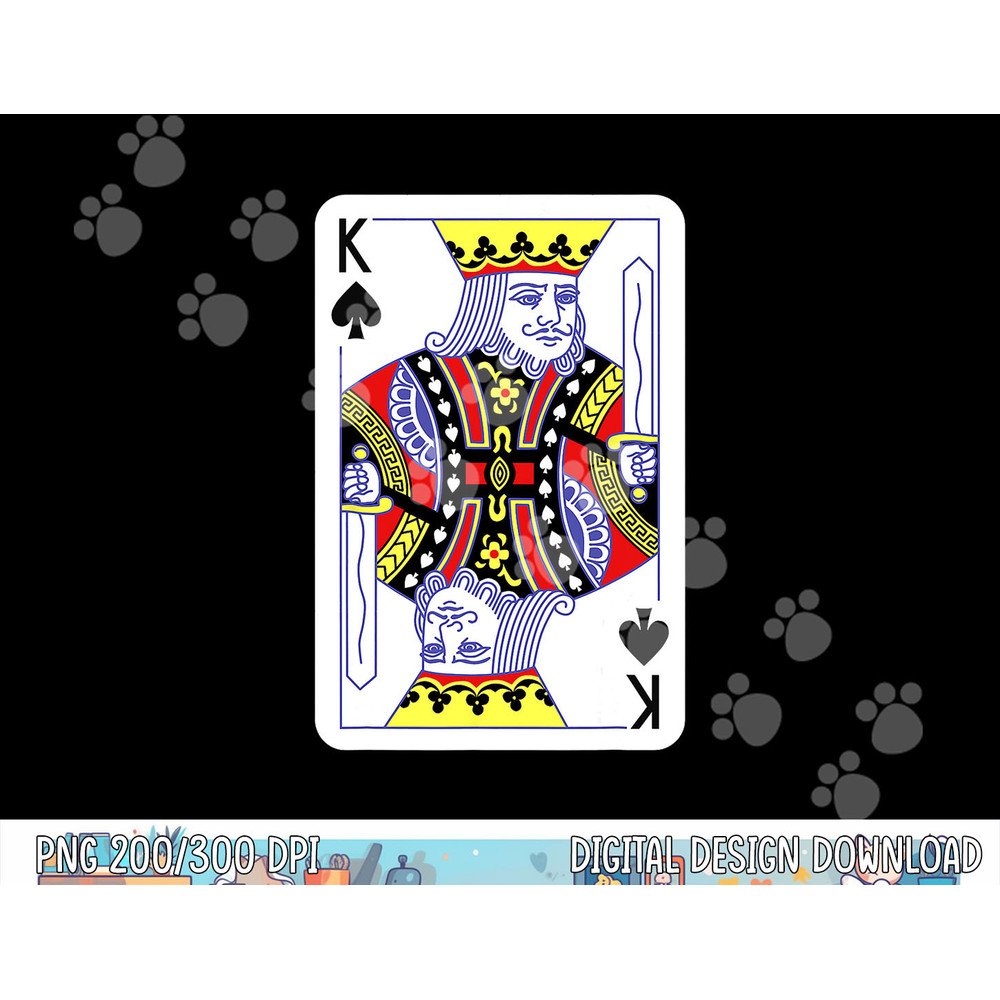 King Of Spades Playing Cards Halloween Costume Casino Easy png,sublimation copy.jpg