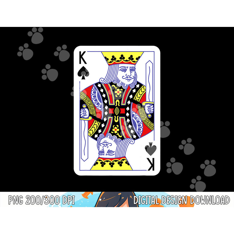 King Of Spades Playing Cards Halloween Costume Casino Easy png,sublimation copy.jpg